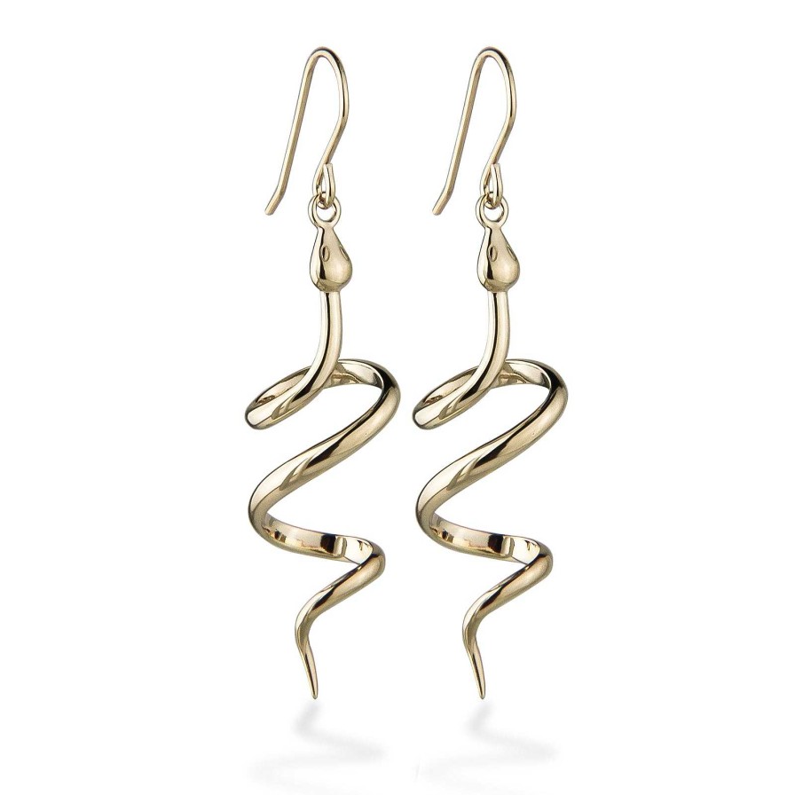 Jeberg Jewellery Ohrringe Snake, Vergoldet | Ohrringe