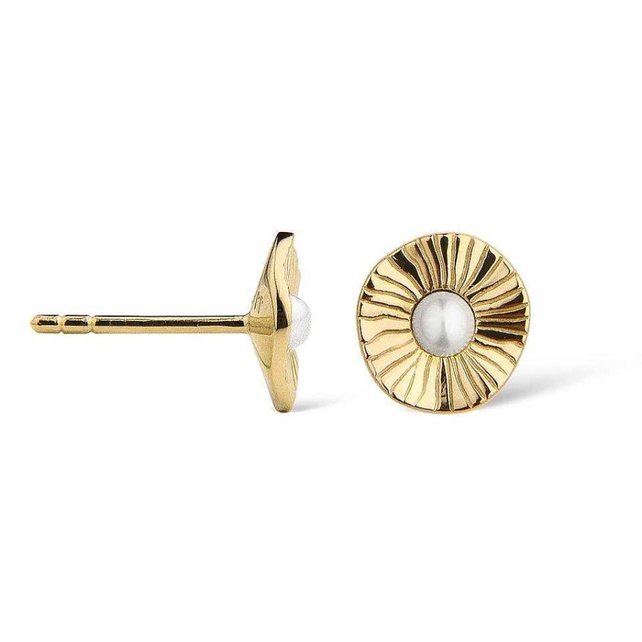 Jeberg Jewellery Ohrstecker Sand Dune Pearl, Vergoldet | Ohrringe