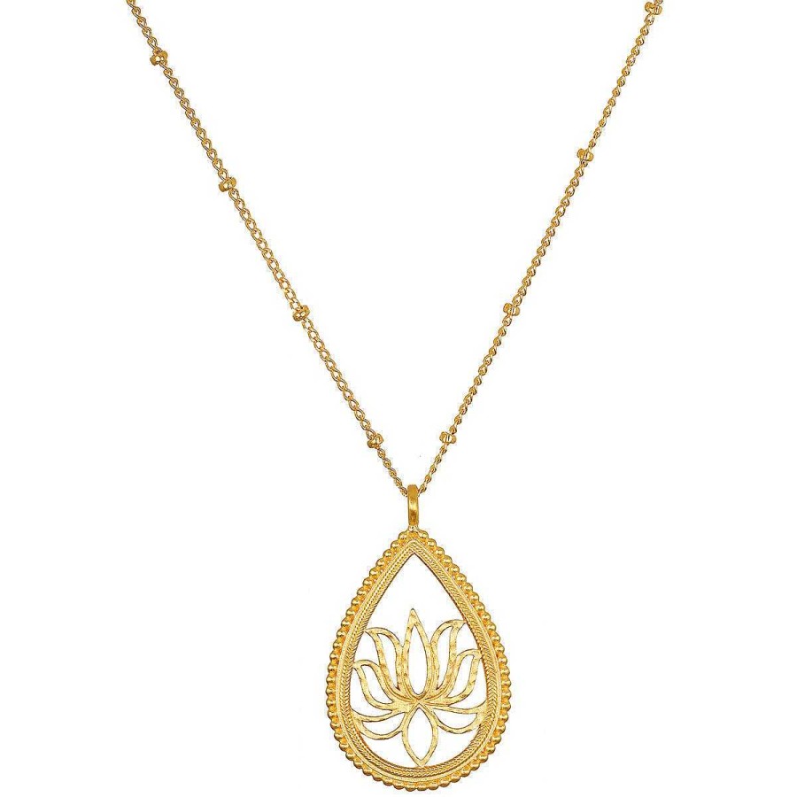 Satya Jewelry Kette Open To Possibilities Lotus, Vergoldet | Ketten