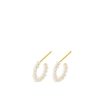 Pernille Corydon Creolen Ocean Treasure Hoops, Vergoldet | Ohrringe