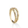 Jeberg Jewellery Ring I Am Gold Double, Vergoldet | Ringe