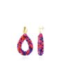 LOTT.gioielli Ohrringe Berry Drop, Mixed Royal Blue, L, Vergoldet | Ohrringe