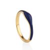 Jeberg Jewellery Ring Balance Enamel Blue, Vergoldet | Ringe