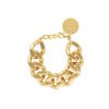 Vanessa Baroni Armband Flat Chain, Gold, Vergoldet | Armb Nder