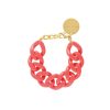 Vanessa Baroni Armband Flat Chain, New Flamingo, Vergoldet | Armb Nder