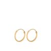 Pernille Corydon Creolen Tiny Plain Hoops, Vergoldet | Ohrringe