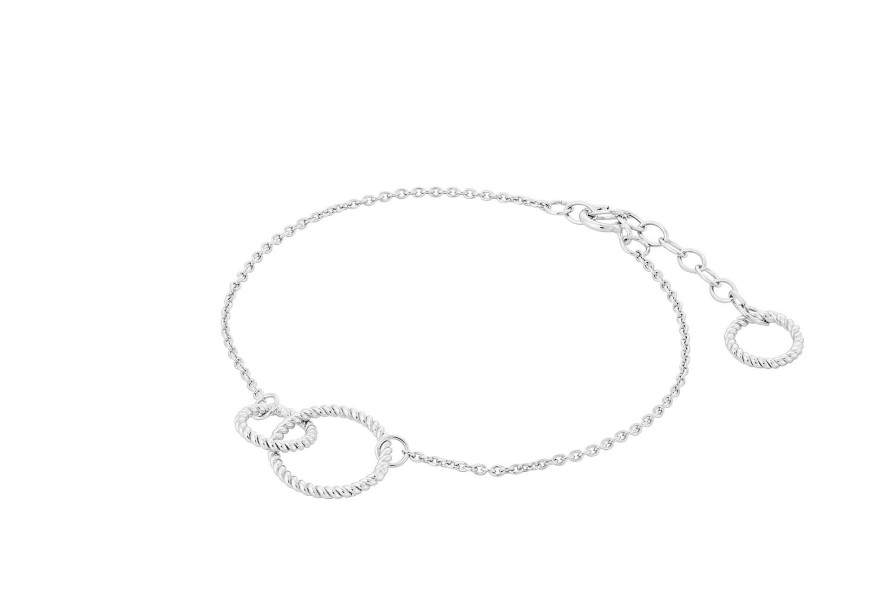 Pernille Corydon Armband Double Twisted, Silber | Armb Nder