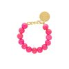 Vanessa Baroni Armband Mini Beads, Fuchsia Marble, Vergoldet | Armb Nder