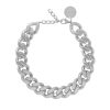 Vanessa Baroni Kette Flat Chain, Silver Vintage, Versilbert | Ketten