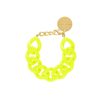 Vanessa Baroni Armband Flat Chain, Neon Yellow, Vergoldet | Armb Nder