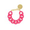 Vanessa Baroni Armband Flat Chain, Pink, Vergoldet | Armb Nder