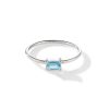 yours. Jewelry Ring Savoy Ceremony, Blissful Blue, Silber | Ringe