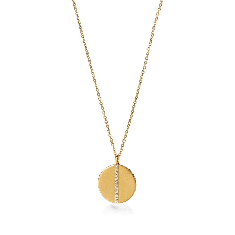 yours. Jewelry Kette Flip A Coin Long, Clear As Day, Vergoldet | Ketten