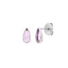 Leaf Ohrstecker Gem Drop, Amethyst, Silber | Ohrringe