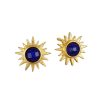 Satya Jewelry Ohrstecker Light Seeker Lapis Starburst, Vergoldet | Ohrringe