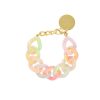 Vanessa Baroni Armband Flat Chain, Neon Rainbow, Vergoldet | Armb Nder