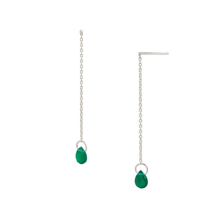 yours. Jewelry Ohrringe Drippity Drop, Chartreuse, Silber | Ohrringe