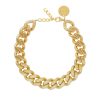 Vanessa Baroni Kette Flat Chain, Gold, Vergoldet | Ketten