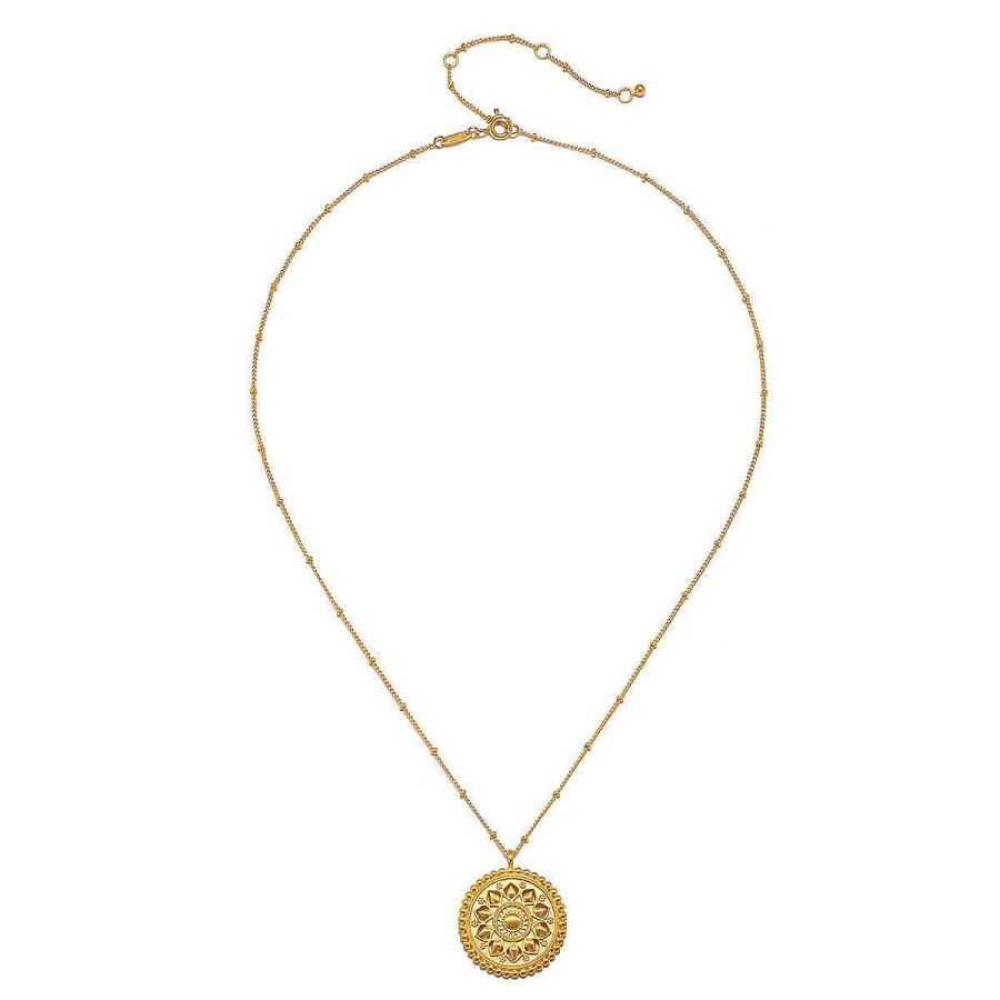 Satya Jewelry Kette Inner Light Mandala, Vergoldet | Ketten