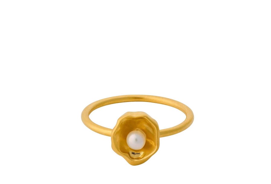 Pernille Corydon Ring Hidden Pearl, Vergoldet | Ringe