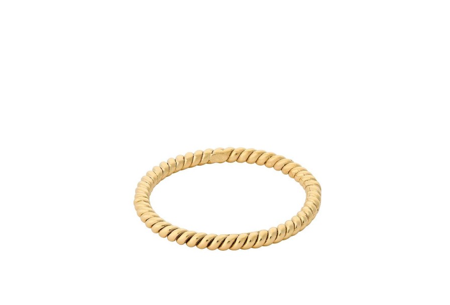 Pernille Corydon Ring Twisted, Vergoldet | Ringe