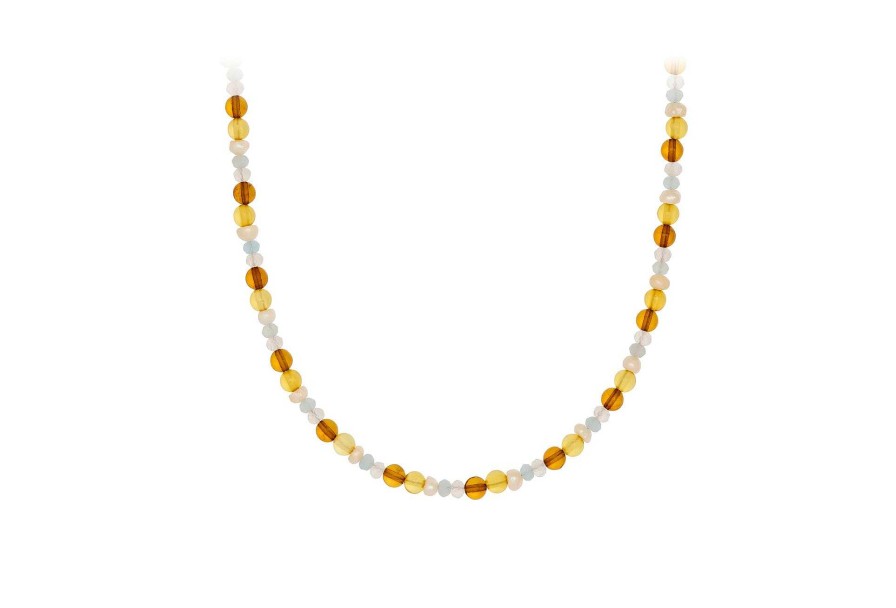 Pernille Corydon Kette Amber Glow, Silber | Ketten