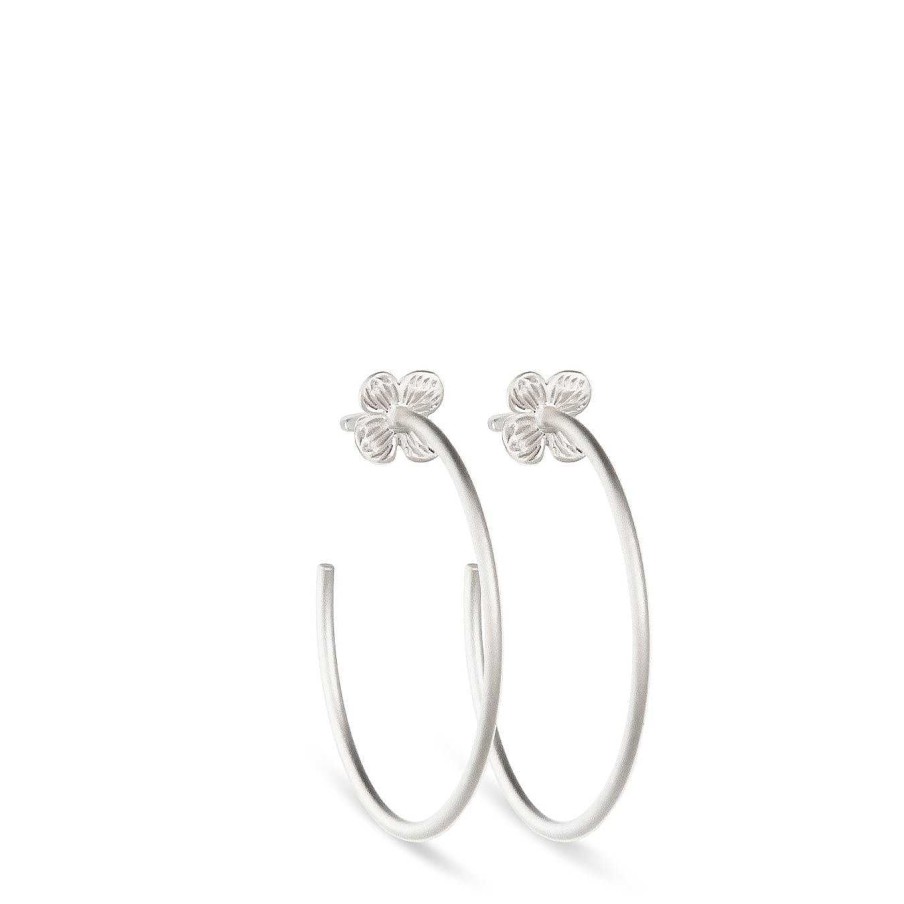 Jeberg Jewellery Creolen Hortensia, Silber | Ohrringe