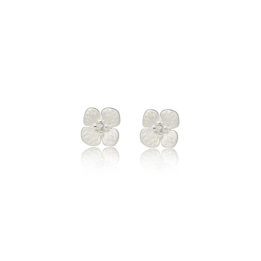 Jeberg Jewellery Ohrstecker Hortensia, Silber | Ohrringe