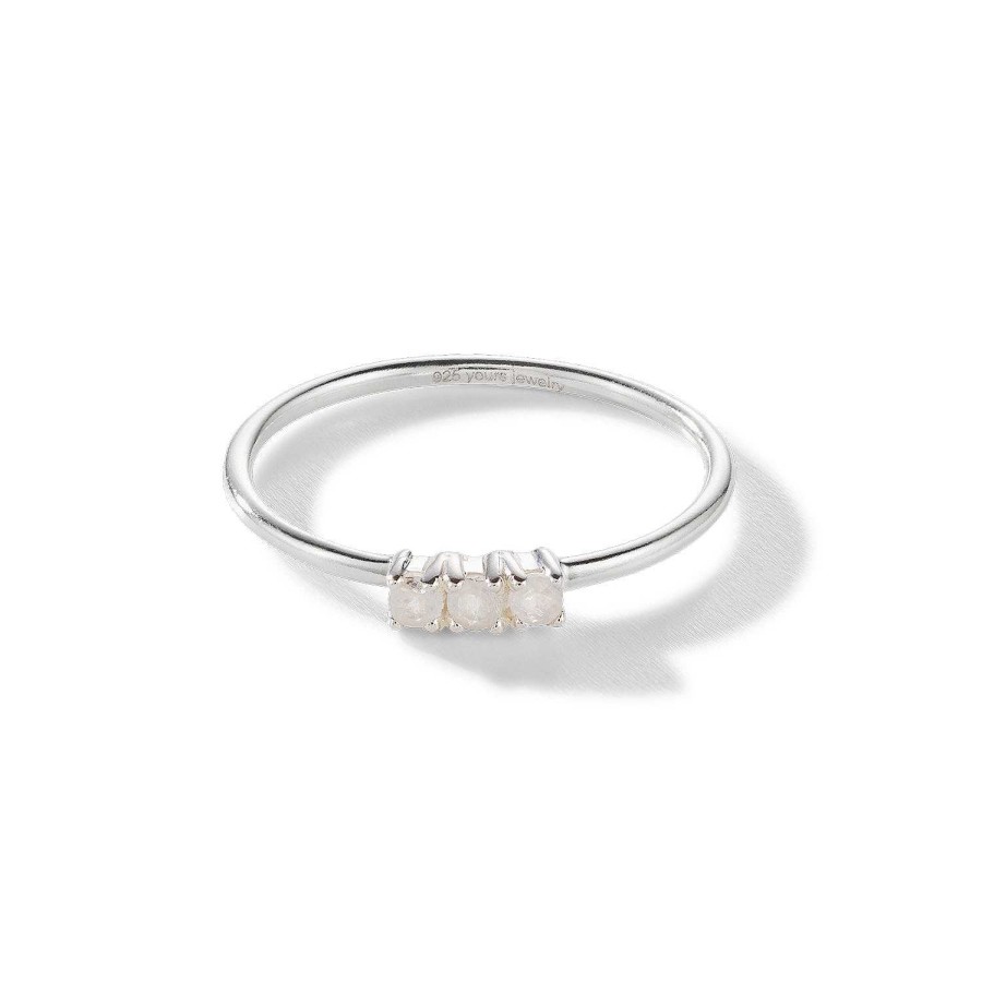 yours. Jewelry Ring Sweet Lullaby, Playful White, Silber | Ringe