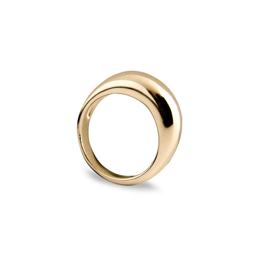 Jeberg Jewellery Ring Dome, Vergoldet | Ringe