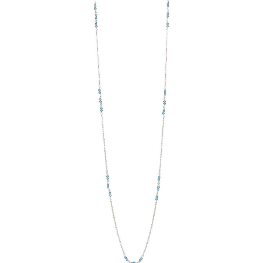 yours. Jewelry Kette Petit Jardin, Long, Blissful Blue, Silber | Ketten