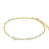 Pernille Corydon Armband Hellir Blue Ice, Vergoldet | Armb Nder