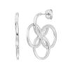 Leaf Ohrringe Clover Charm, Klein, Silber | Ohrringe