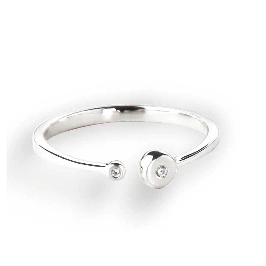 Jeberg Jewellery Ring Open Statement, Silber | Ringe