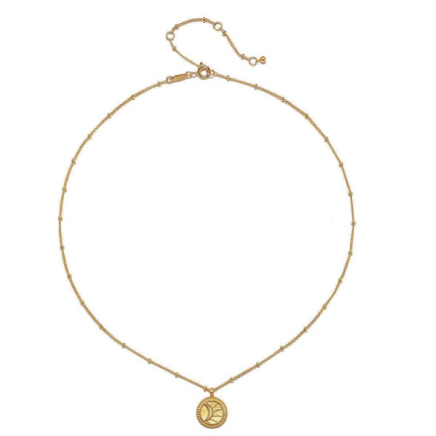 Satya Jewelry Kette Burnished Sky Gold Pendant, Vergoldet | Ketten