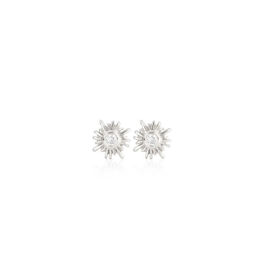 Jeberg Jewellery Ohrstecker Sun, Silber | Ohrringe