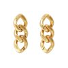 Vanessa Baroni Ohrringe New Flat Chain, Gold, Vergoldet | Ohrringe