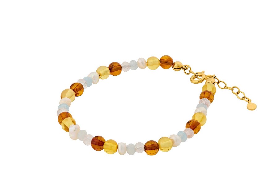 Pernille Corydon Armband Amber Glow, Vergoldet | Armb Nder