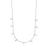 Leaf Kette Choker Crystal, Silber | Ketten