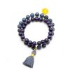 Schmückstück Armband Mala Twin Sunny Blue, Vergoldet | Armb Nder