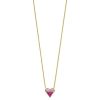 Leaf Kette Pink Valentine, Vergoldet | Ketten