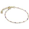 Jeberg Jewellery Armband Ivy Beaded Lavender, Vergoldet | Armb Nder