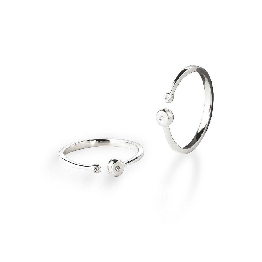 Jeberg Jewellery Ring Open Statement, Silber | Ringe