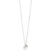 Leaf Kette Two Drop Mit Perle/Bergkristall, Silber | Ketten