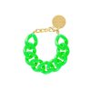 Vanessa Baroni Armband Flat Chain, Neon Green, Vergoldet | Armb Nder