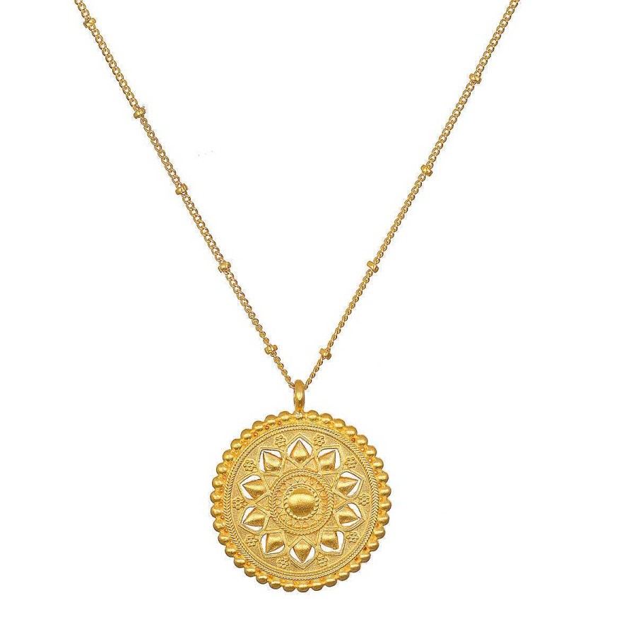 Satya Jewelry Kette Inner Light Mandala, Vergoldet | Ketten