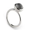 Jeberg Jewellery Ring Graceful Cabochon, Grey, Silber | Ringe