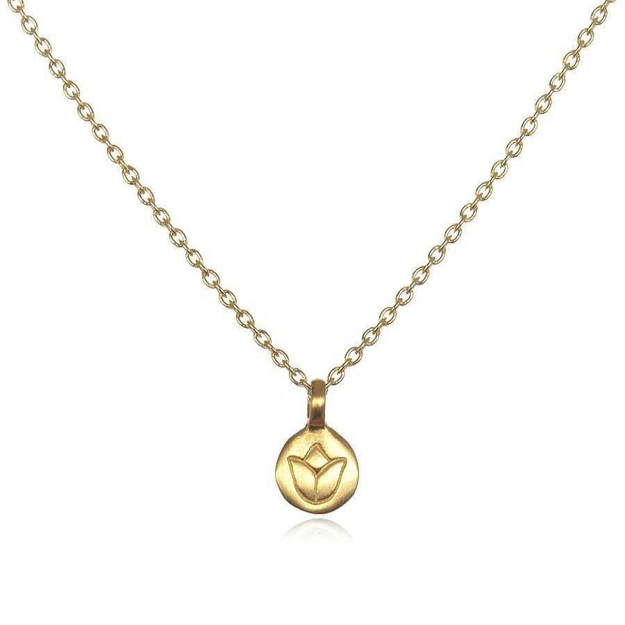 Satya Jewelry Kette Gold Mini Lotus, Vergoldet | Ketten