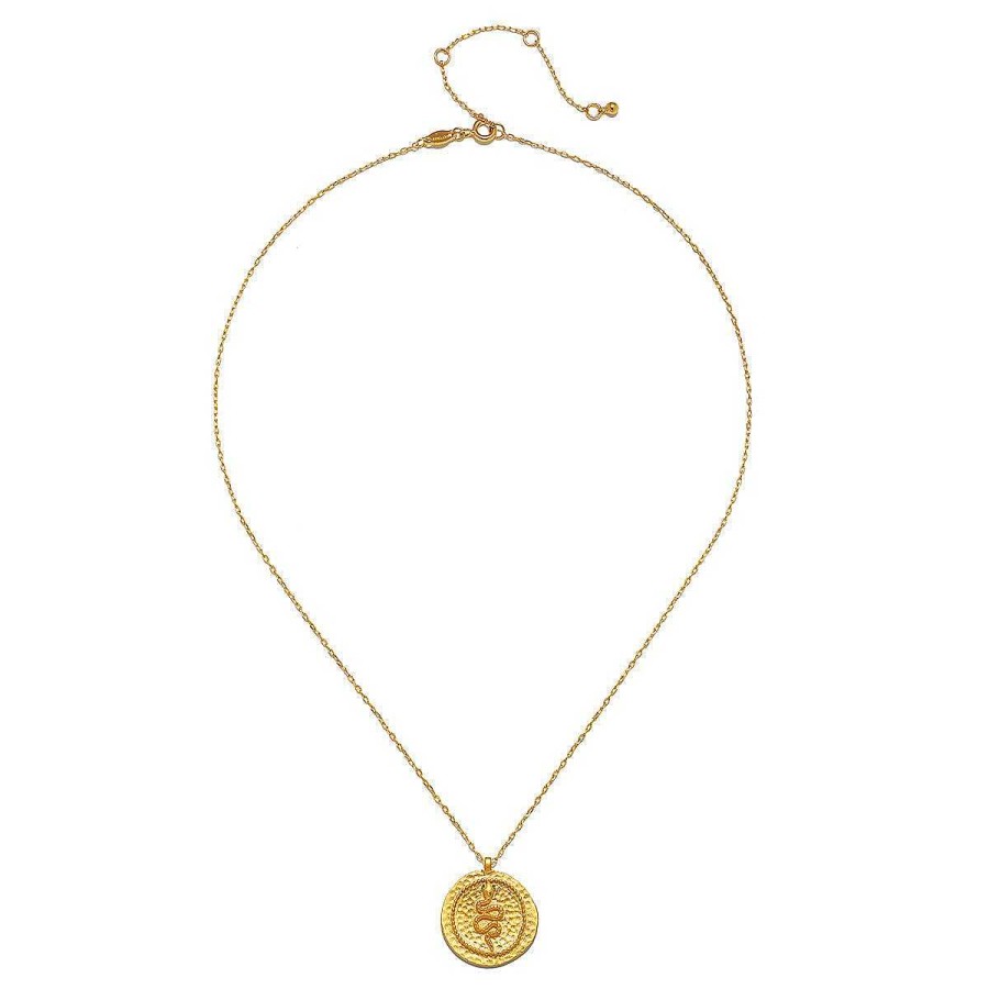 Satya Jewelry Kette Eternal Energy Snake Coin, Vergoldet | Ketten