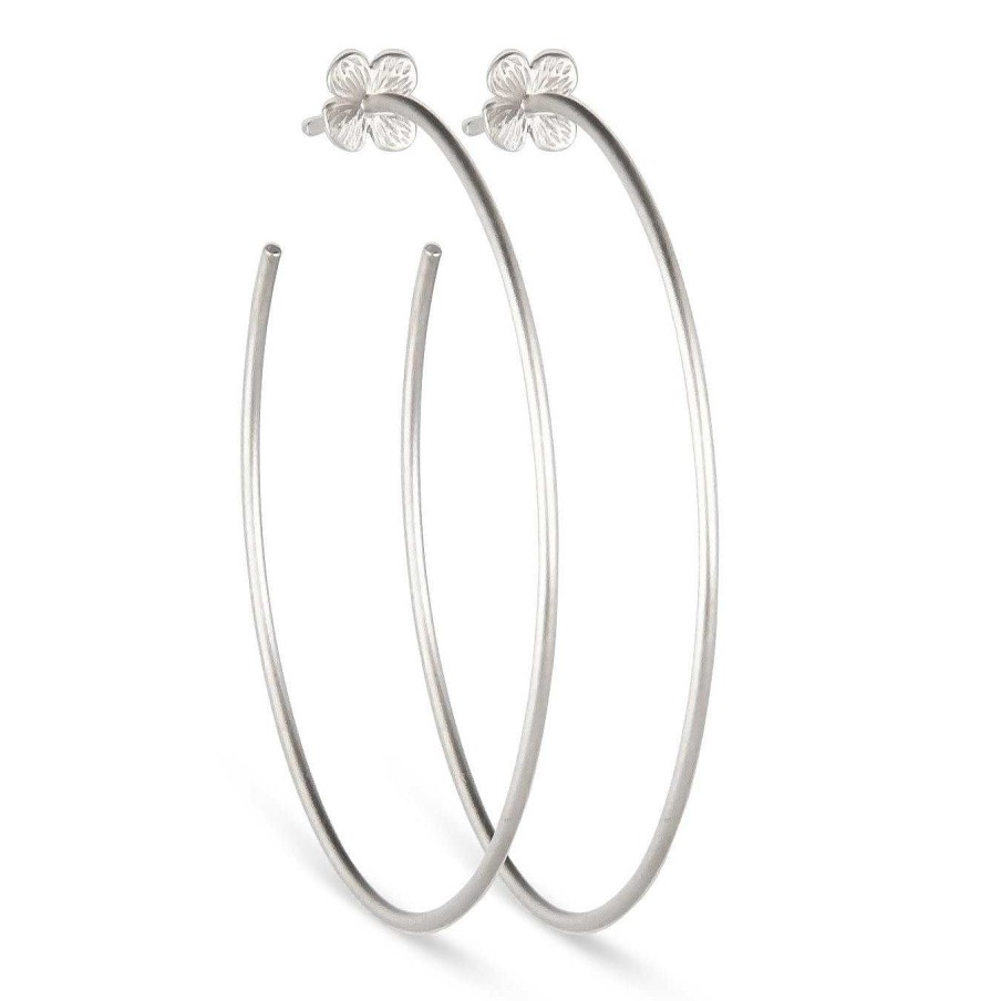 Jeberg Jewellery Creolen Hortensia, Silber | Ohrringe